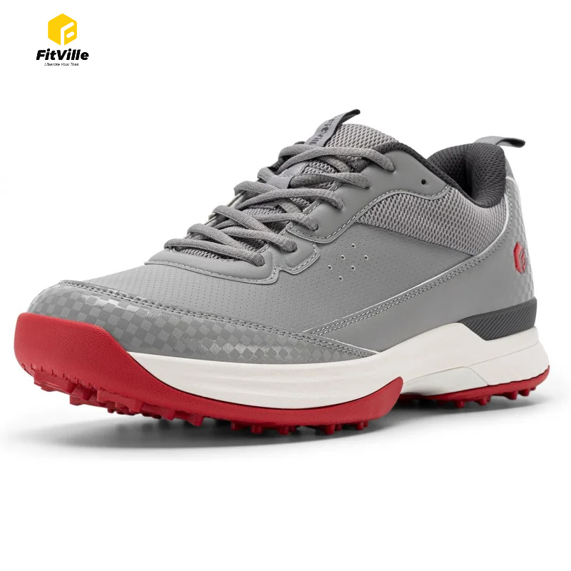 Golf Equipment For Sale - FitVille Szerokie Buty Golfowe Męskie Profesjonalne