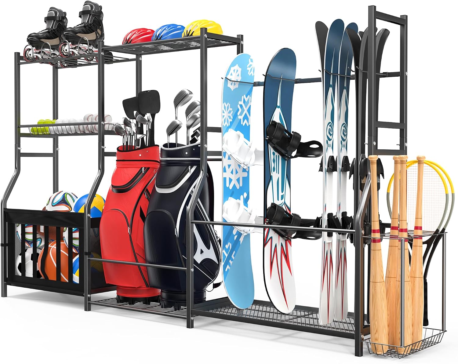 Golf Equipment Garage Organizer - Organizer na sprzęt sportowy, stojak na