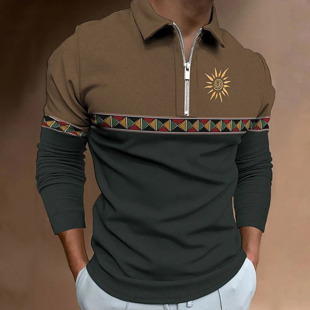 Golf Equipment For Sale - Męskie koszulki polo Retro Color Blocking