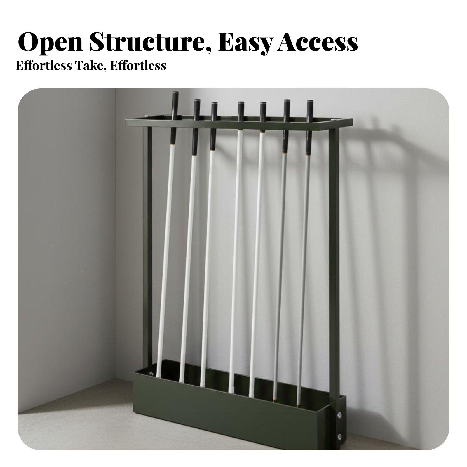 Golf Equipment Garage Organizer - Stojak na kije golfowe, na 9