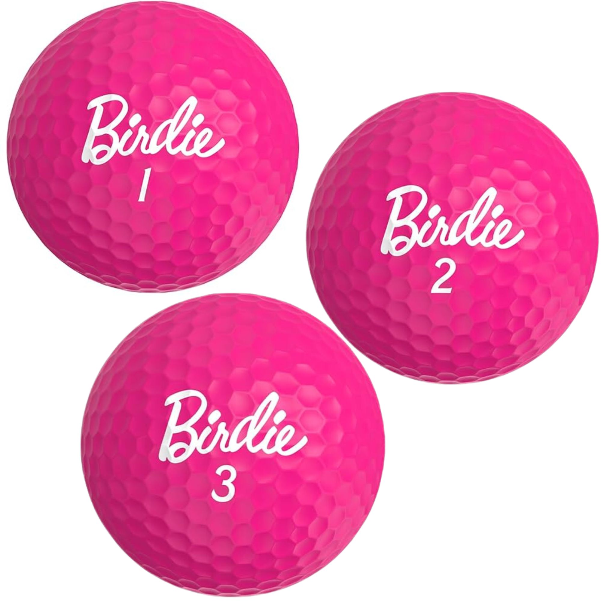 Golf Ball Premium - 3 zabawne piłki golfowe - Różowe