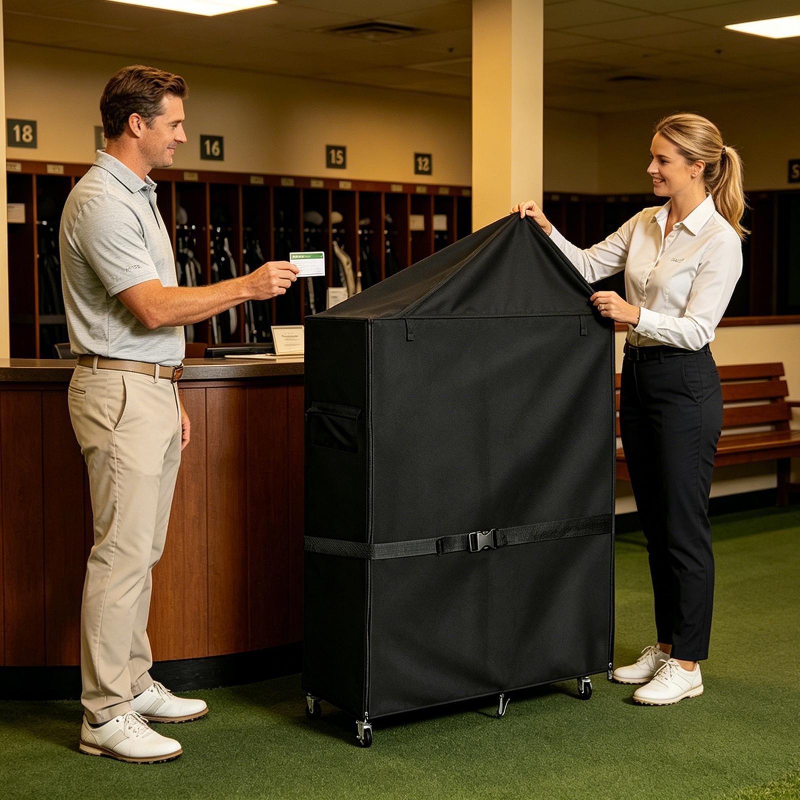 Pokrowiec na stojak do przecho – Golf Equipment Garage Organizer recenzja i cena