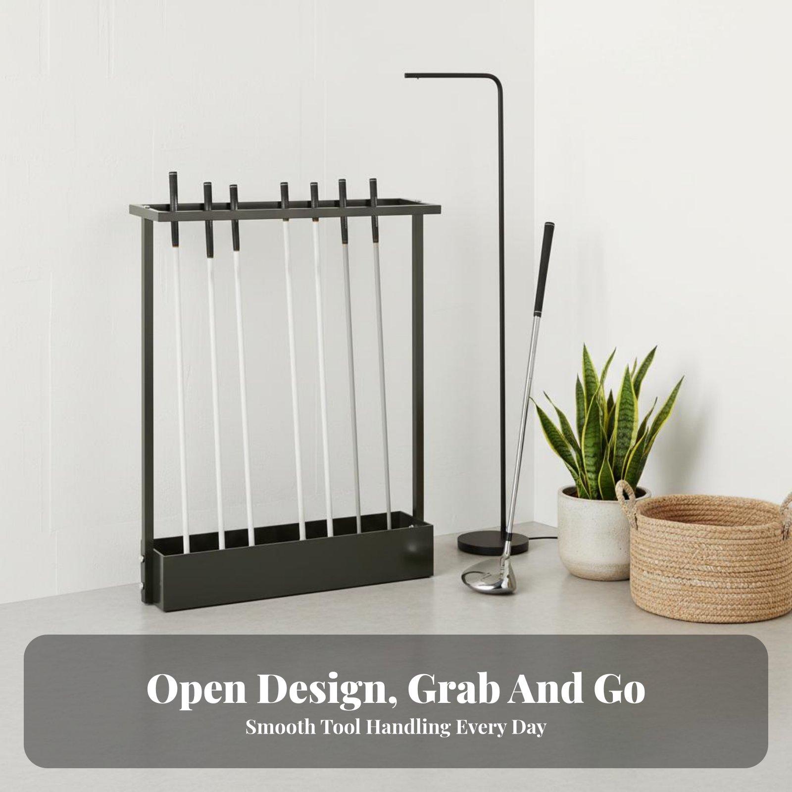 Stojak na kije golfowe, na 9 k – Golf Equipment Garage Organizer recenzja i cena