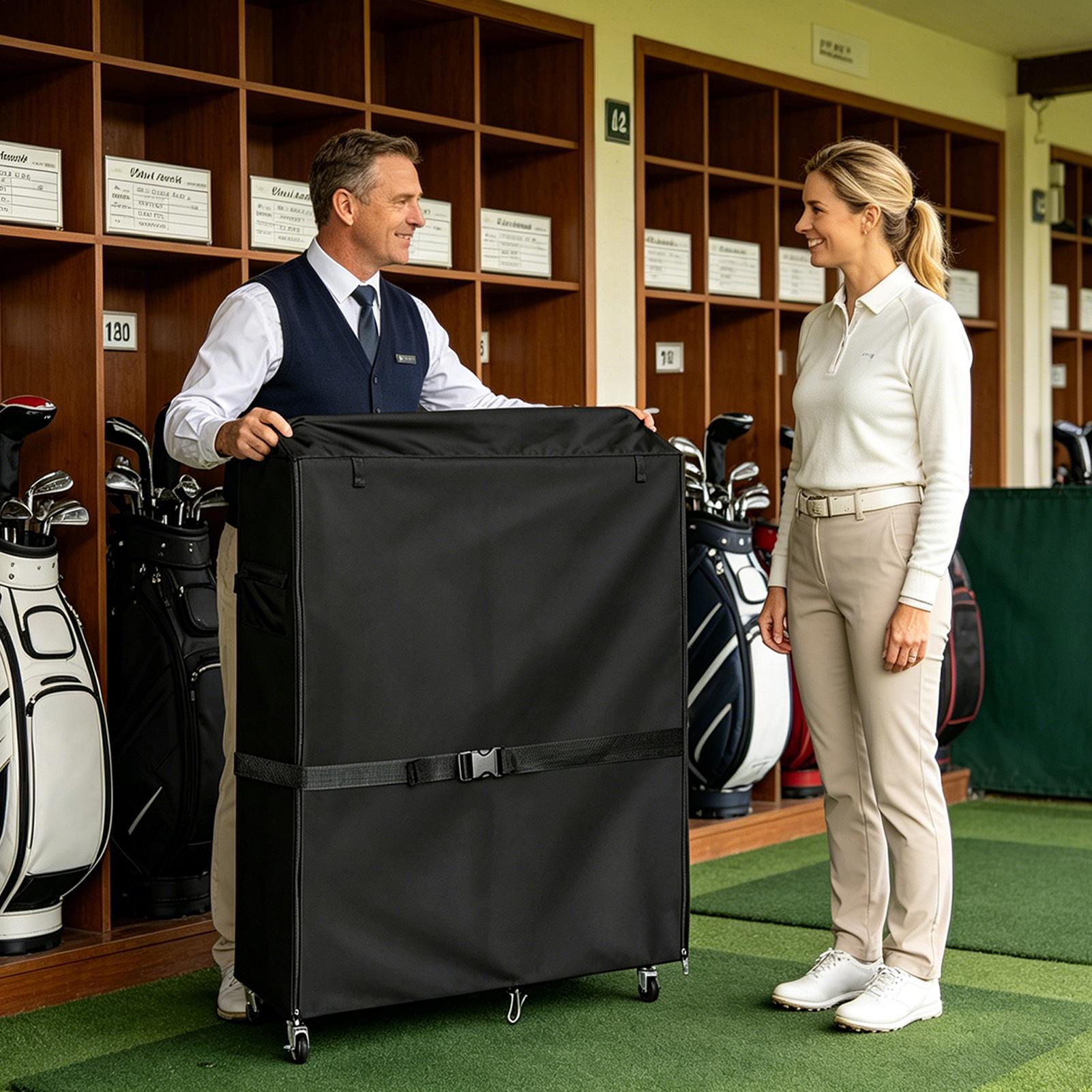 Pokrowiec na stojak na sprzęt  – Golf Equipment Garage Organizer recenzja i cena